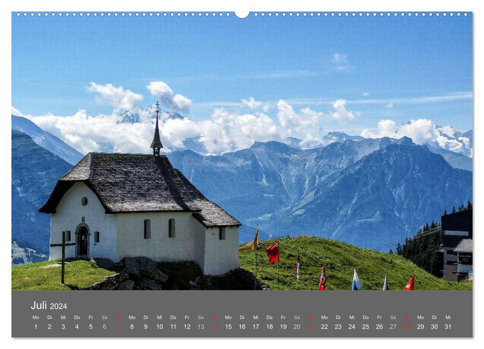 Wallis. Perle der Schweiz (CALVENDO Premium Wandkalender 2024)