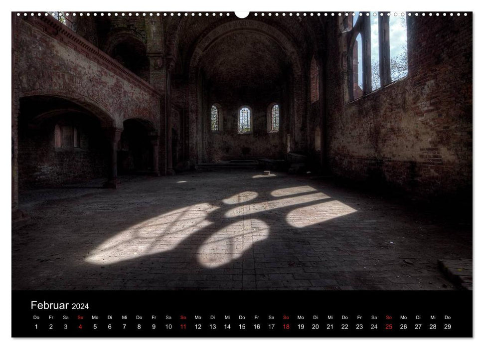 Verlassene Ort - Kirchen (CALVENDO Premium Wandkalender 2024)