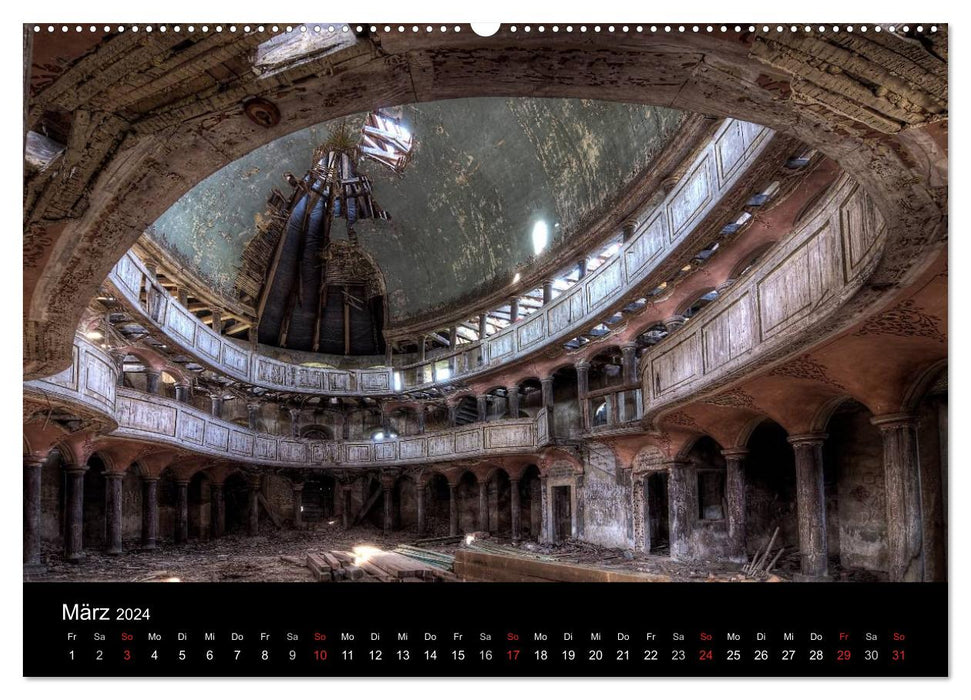 Abandoned Place - Churches (CALVENDO Premium Wall Calendar 2024) 