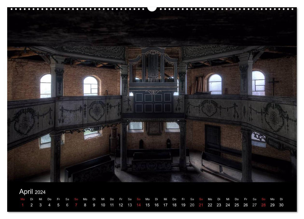 Abandoned Place - Churches (CALVENDO Premium Wall Calendar 2024) 
