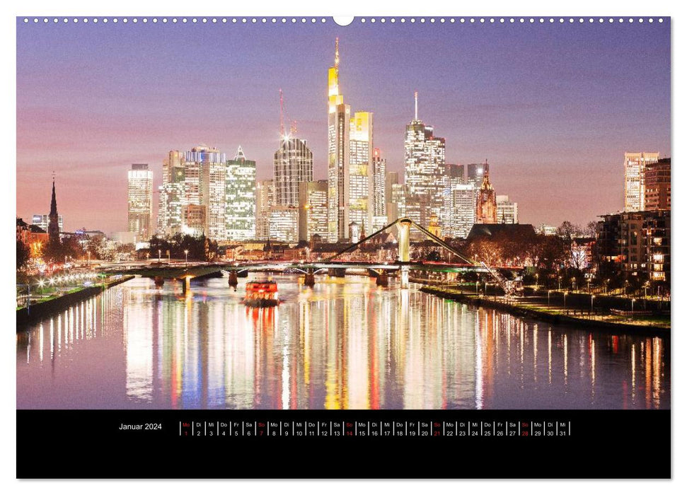 Frankfurt (CALVENDO Premium Wandkalender 2024)