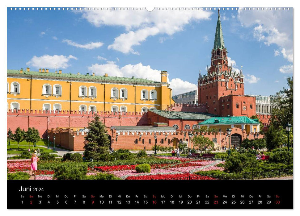 Moskau 2024 (CALVENDO Wandkalender 2024)