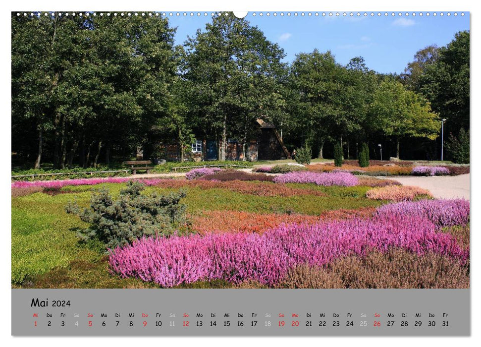Lüneburger Heide - schön zu jeder Jahreszeit (CALVENDO Premium Wandkalender 2024)