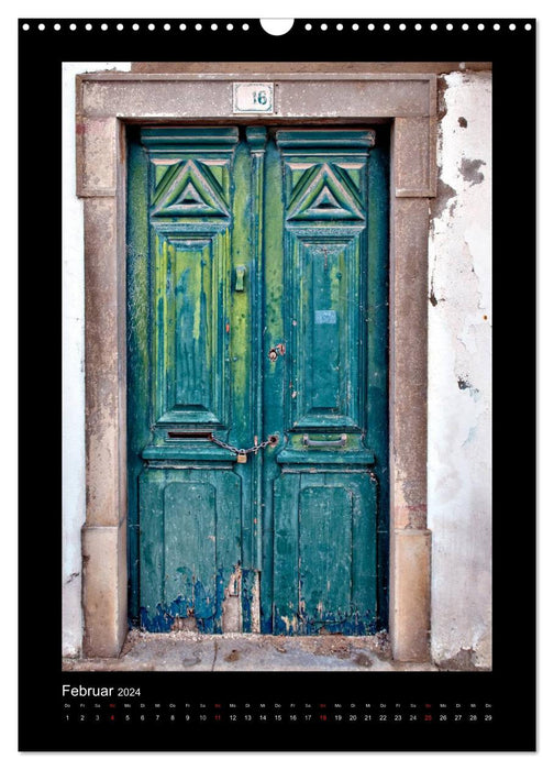 Die Faszination alter Fenster und Türen (CALVENDO Wandkalender 2024)