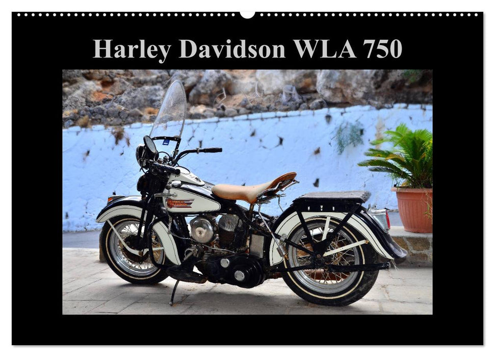 Harley Davidson WLA 750 (CALVENDO Wandkalender 2024)