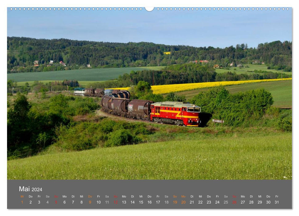 Eisenbahn Kalender 2024 - Oberlausitz und Nachbarländer (CALVENDO Wandkalender 2024)