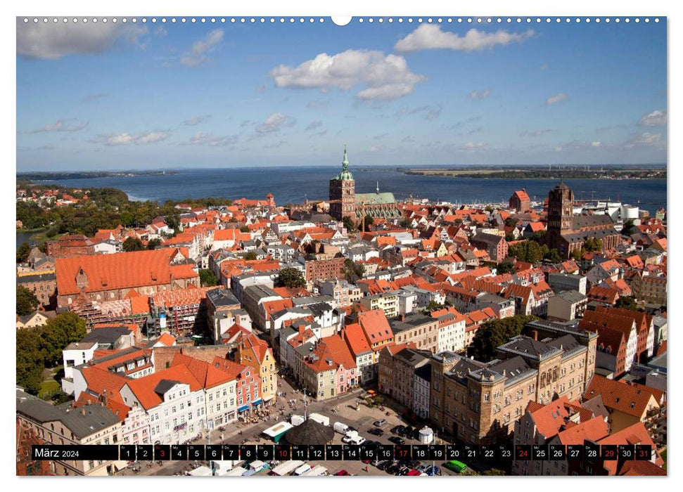 Hansestadt Stralsund (CALVENDO Premium Wandkalender 2024)