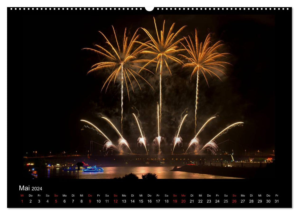 Feuerwerks - Impressionen (CALVENDO Premium Wandkalender 2024)