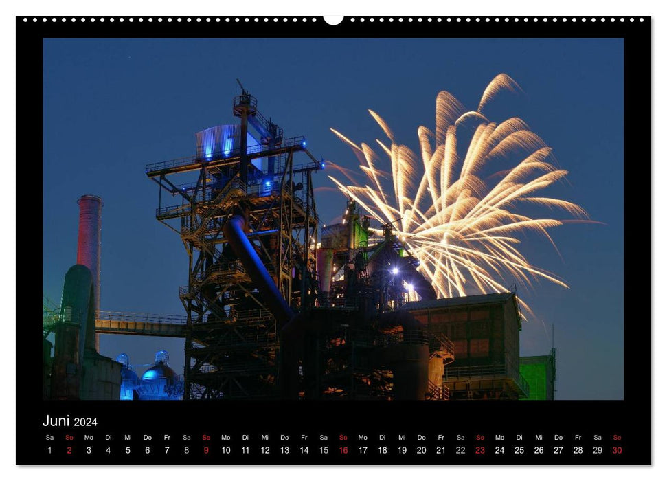Feuerwerks - Impressionen (CALVENDO Premium Wandkalender 2024)