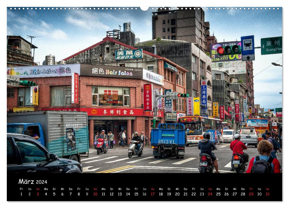 Taipei, métropole entre tradition et modernité. (Calendrier mural CALVENDO Premium 2024) 
