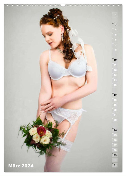 La Mariée - un calendrier photo érotique (CALVENDO Premium Wall Calendar 2024) 