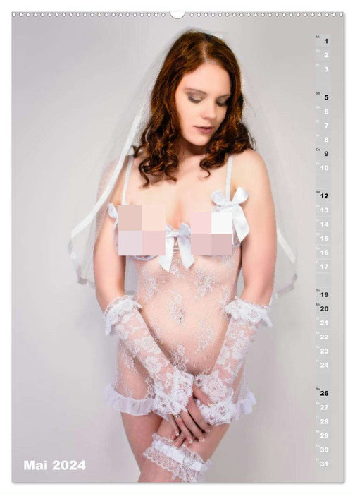 Die Braut - ein erotischer Fotokalender (CALVENDO Premium Wandkalender 2024)