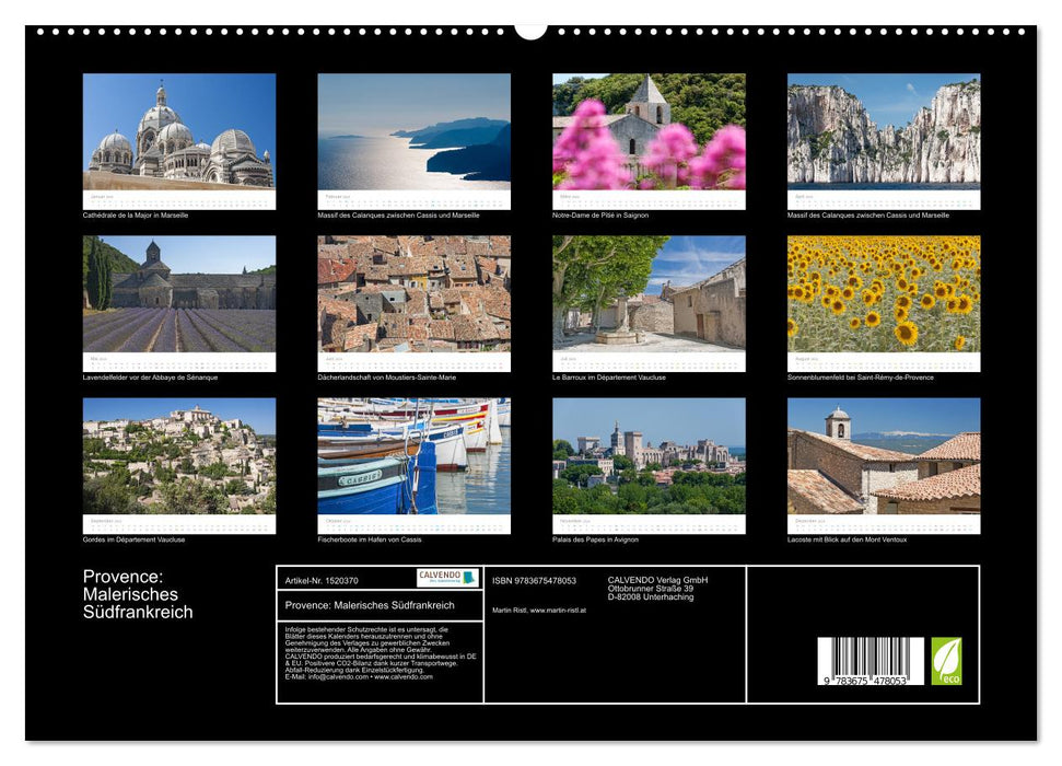 Provence: Malerisches Südfrankreich (CALVENDO Premium Wandkalender 2024)