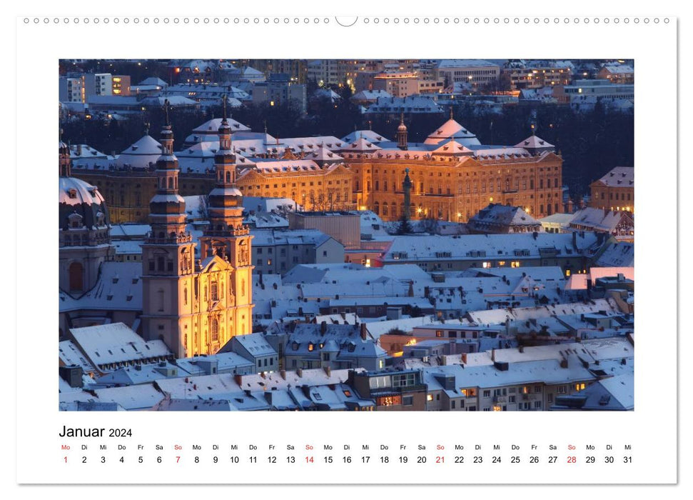 Würzburg - Im Lauf der Jahreszeiten (CALVENDO Premium Wandkalender 2024)