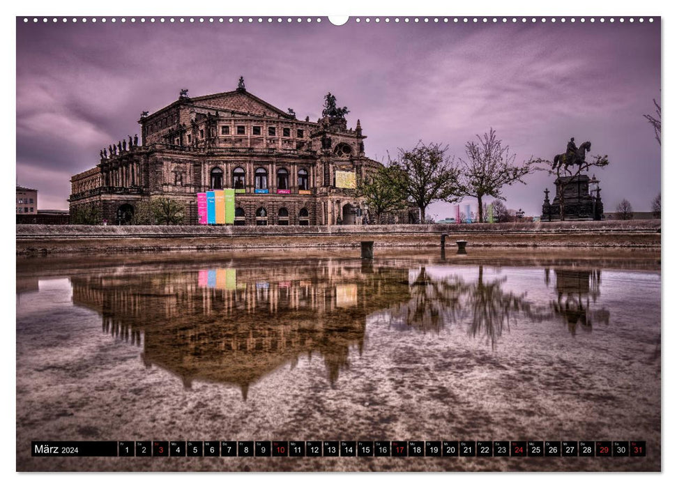 Barockperle Dresden (CALVENDO Premium Wandkalender 2024)