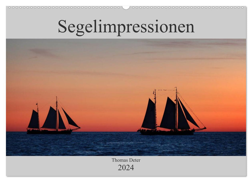 Impressions de voile (calendrier mural CALVENDO 2024) 