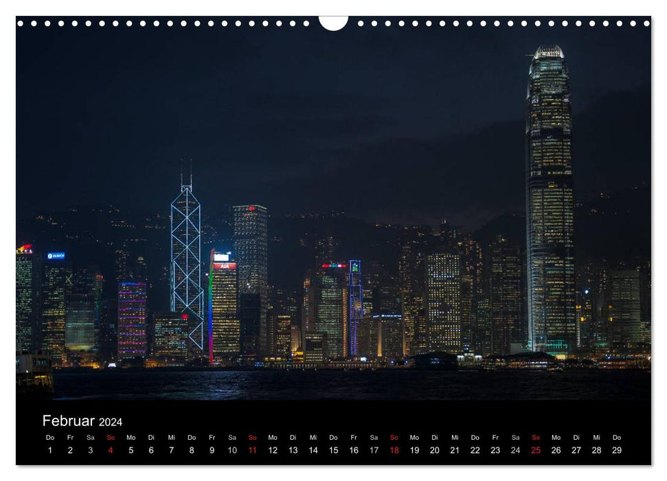 Hong Kong (calendrier mural CALVENDO 2024) 