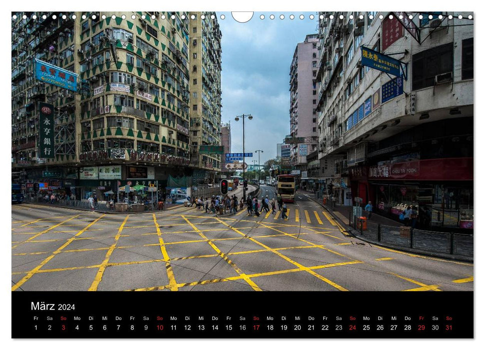 Hong Kong (calendrier mural CALVENDO 2024) 