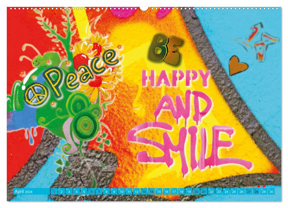 Love and Peace Liebe und Frieden (CALVENDO Wandkalender 2024)