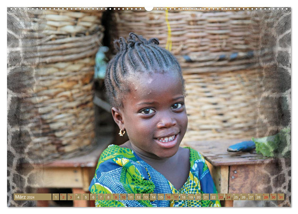 Afrika Kinder (CALVENDO Wandkalender 2024)