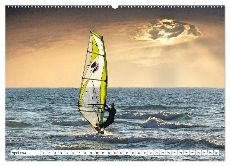 Funsport Windsurfen (CALVENDO Premium Wandkalender 2024)