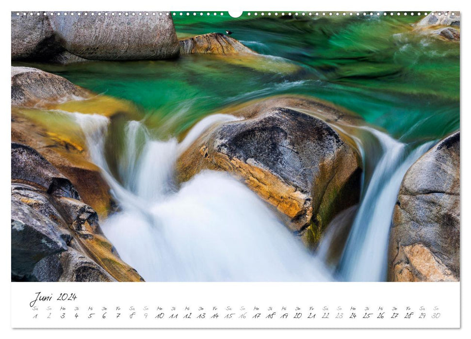 Wasserfälle klein und groß (CALVENDO Premium Wandkalender 2024)