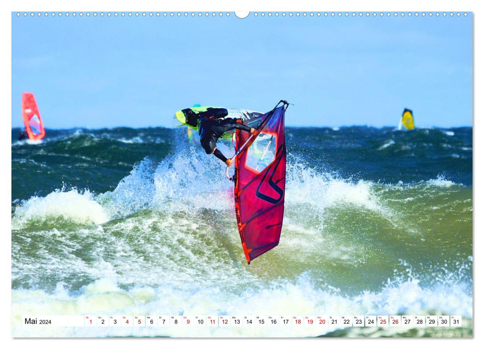 Funsport Windsurfen (CALVENDO Wandkalender 2024)
