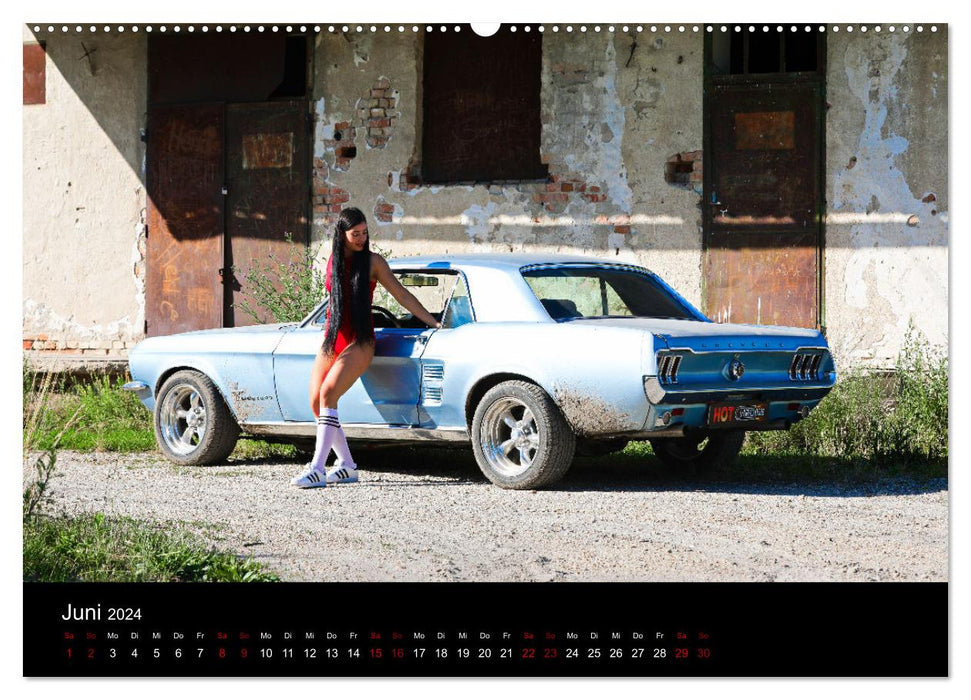Hot Chrome US Automobile (CALVENDO Wandkalender 2024)