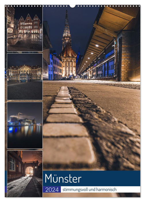Münster - stimmungsvoll und harmonisch (CALVENDO Wandkalender 2024)