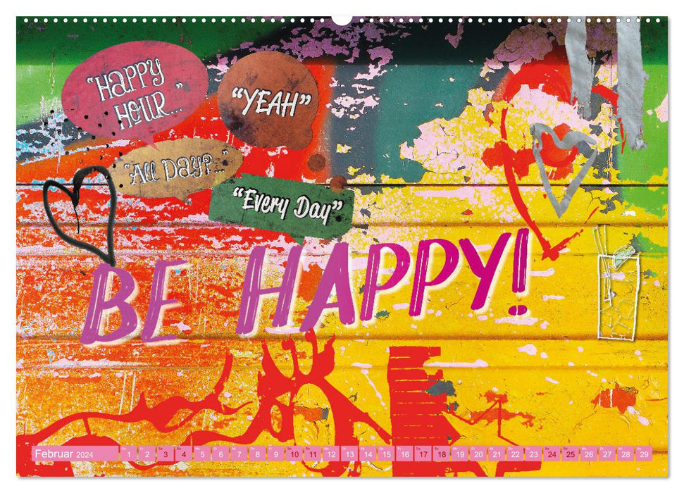 Leben ist das mit den fröhlichen Farben (CALVENDO Wandkalender 2024)