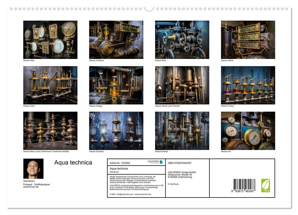 Aqua technica - Die wundersame Welt des Fotografen Olaf Bruhn (CALVENDO Premium Wandkalender 2024)