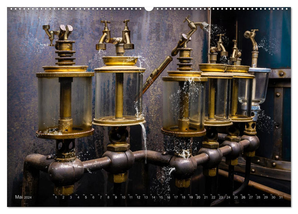 Aqua technica - The wondrous world of photographer Olaf Bruhn (CALVENDO Premium Wall Calendar 2024) 