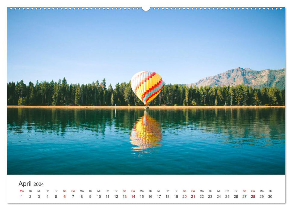 Colorful hot air balloons (CALVENDO wall calendar 2024) 