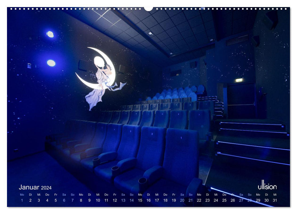 VERY LARGE CINEMA - masterpieces of wall design (CALVENDO wall calendar 2024) 