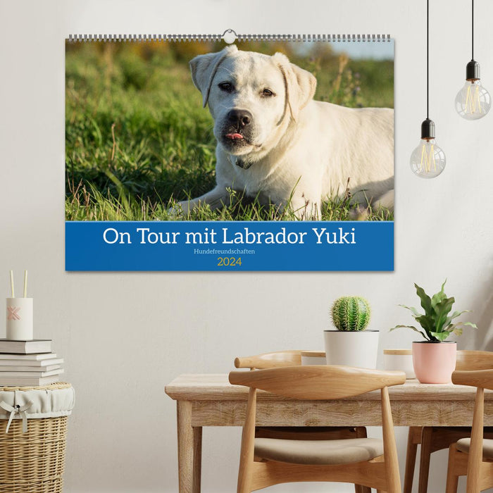 On Tour with Labrador Yuki (CALVENDO wall calendar 2024) 