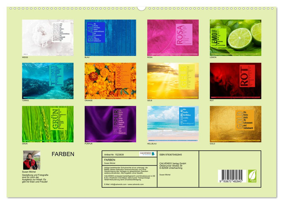 FARBEN Die Macht der heilenden Farben (CALVENDO Premium Wandkalender 2024)