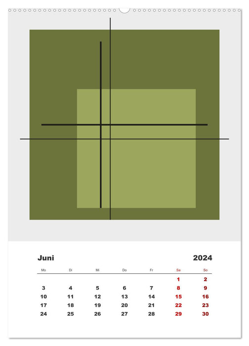 GeoArt - geometrische Formen (CALVENDO Premium Wandkalender 2024)