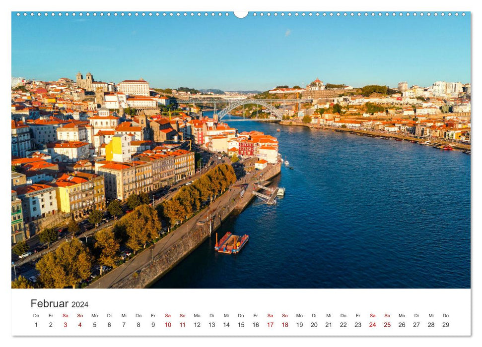 Portugal aerial photos (CALVENDO wall calendar 2024) 