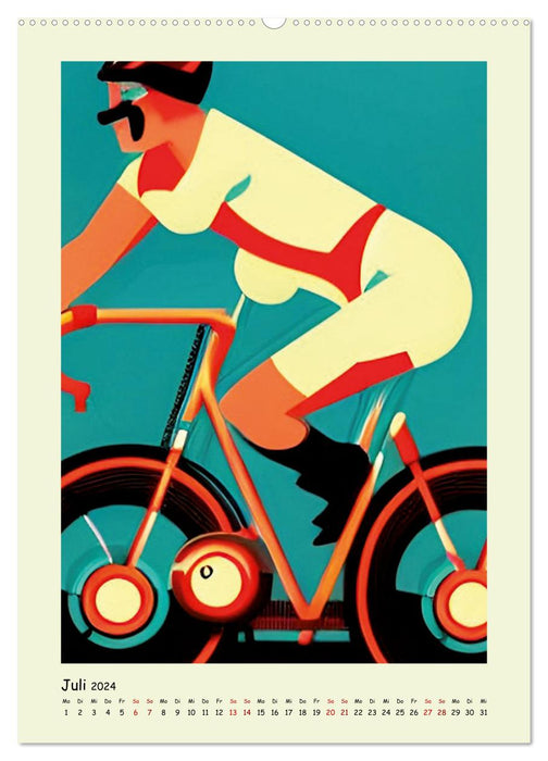 Cyclisme bien-aimé (Calendrier mural CALVENDO Premium 2024) 