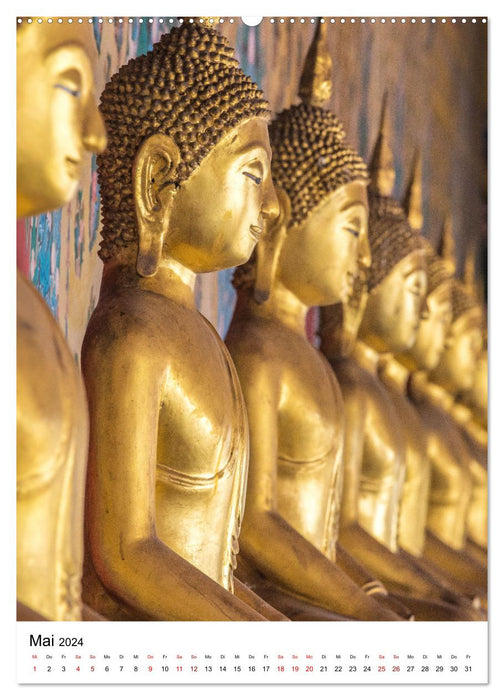 Buddhas im Glück (CALVENDO Wandkalender 2024)