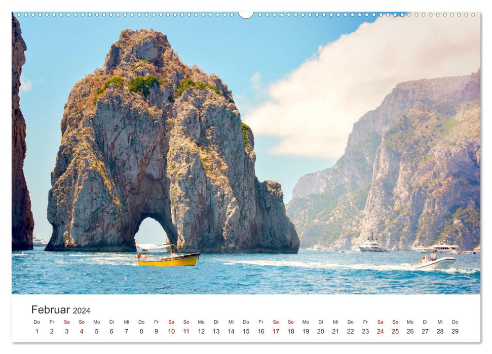Capri - Im Golf von Neapel. (CALVENDO Premium Wandkalender 2024)