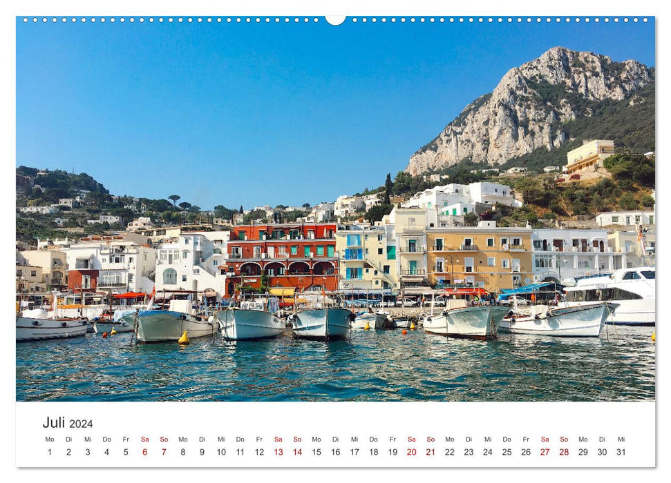 Capri - Im Golf von Neapel. (CALVENDO Premium Wandkalender 2024)