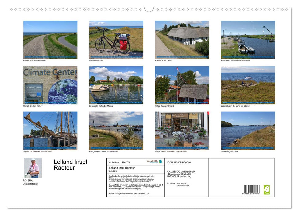 Lolland Insel Radtour = Projekt # 330 (CALVENDO Wandkalender 2024)