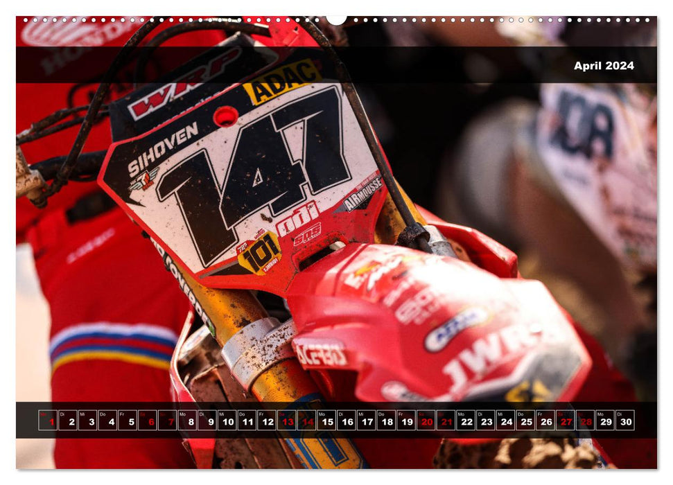 Motocross aus einer anderen Sicht (CALVENDO Premium Wandkalender 2024)