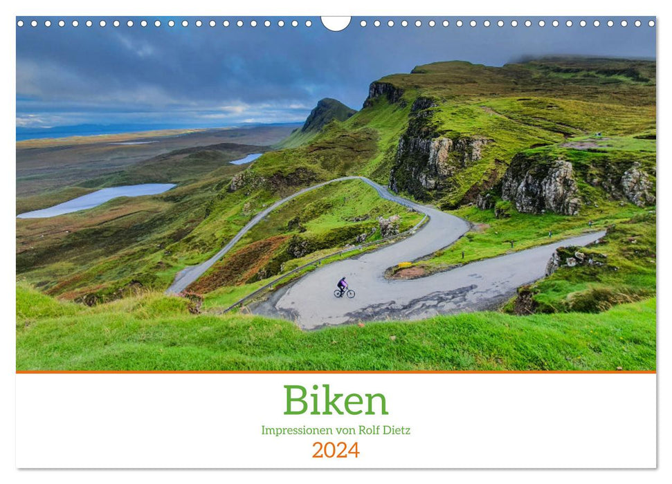 Biken - Impressionen von Rolf Dietz (CALVENDO Wandkalender 2024)