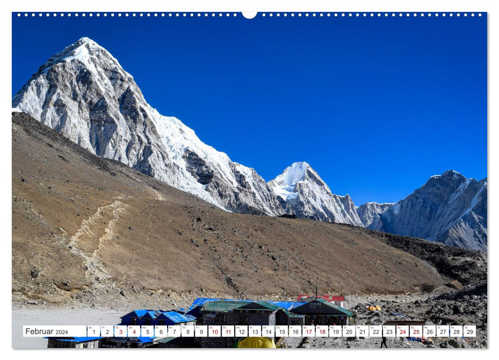 Nepal- Trekking durchs Hochgebirge (CALVENDO Wandkalender 2024)