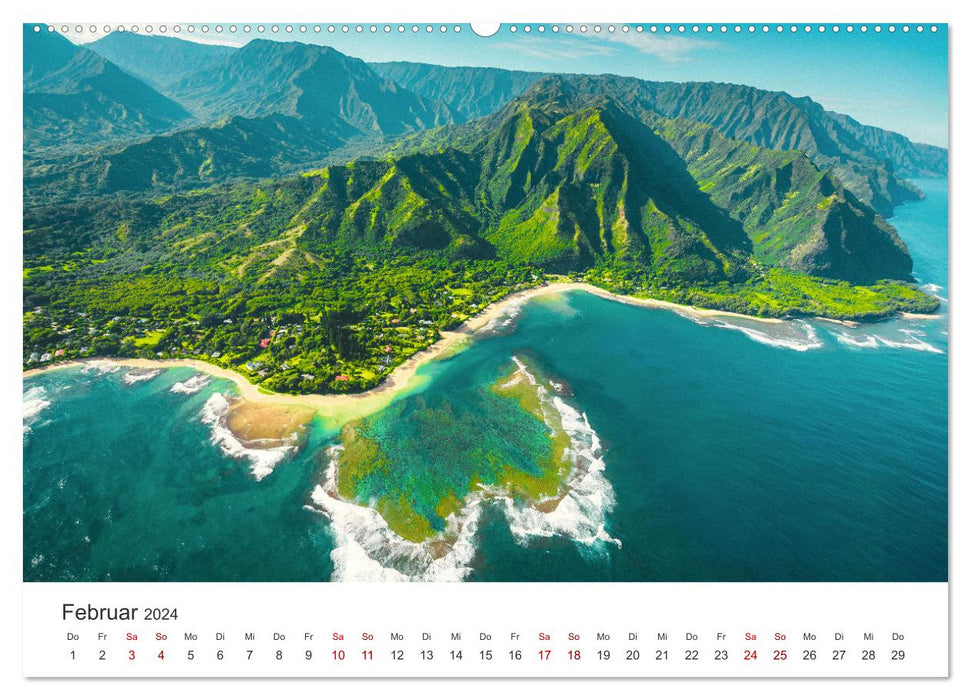 Hawaii - Ein tropisches Paradies. (CALVENDO Premium Wandkalender 2024)