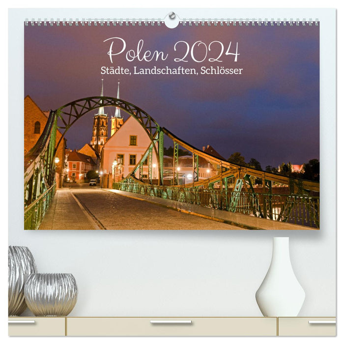 Polen - Städte, Landschaften, Schlösser (CALVENDO Premium Wandkalender 2024)