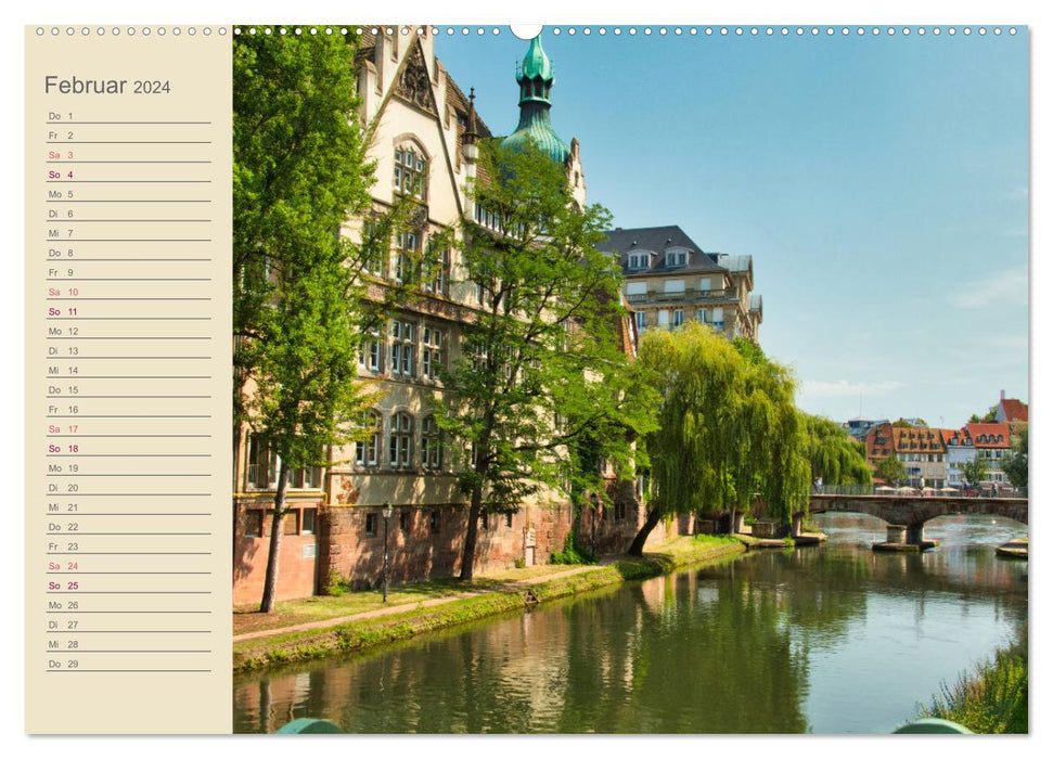 Ein Sommertag in Straßburg (CALVENDO Premium Wandkalender 2024)