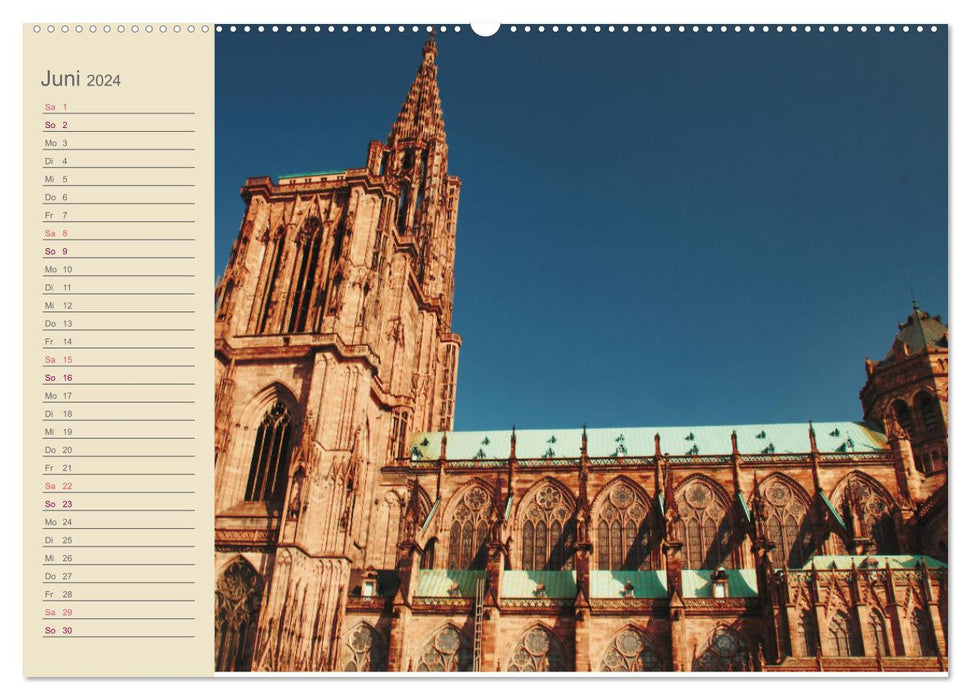 Ein Sommertag in Straßburg (CALVENDO Premium Wandkalender 2024)